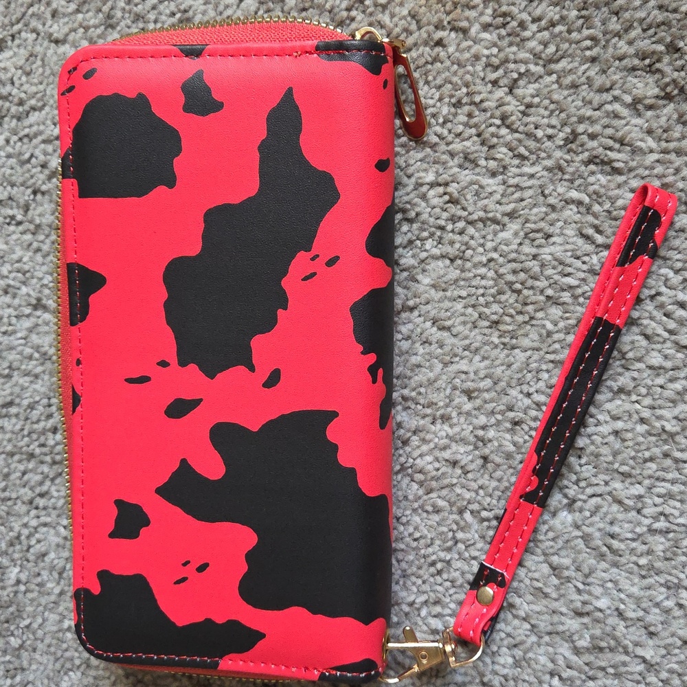 New Cow Print Wallet